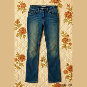 Gap Blue REAL Straight FIT  women Jeans Size 6 L 28